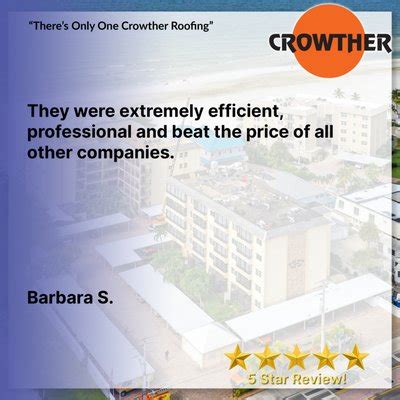 crowther roofing and sheet metal of florida inc|crowther roofing complaints.